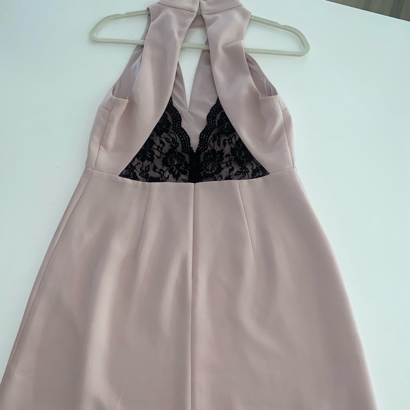 Express Mock Neck Keyhole Lace back dress - Picture 3 of 4